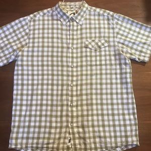 Mountain Khakis cotton button up, short sleeve